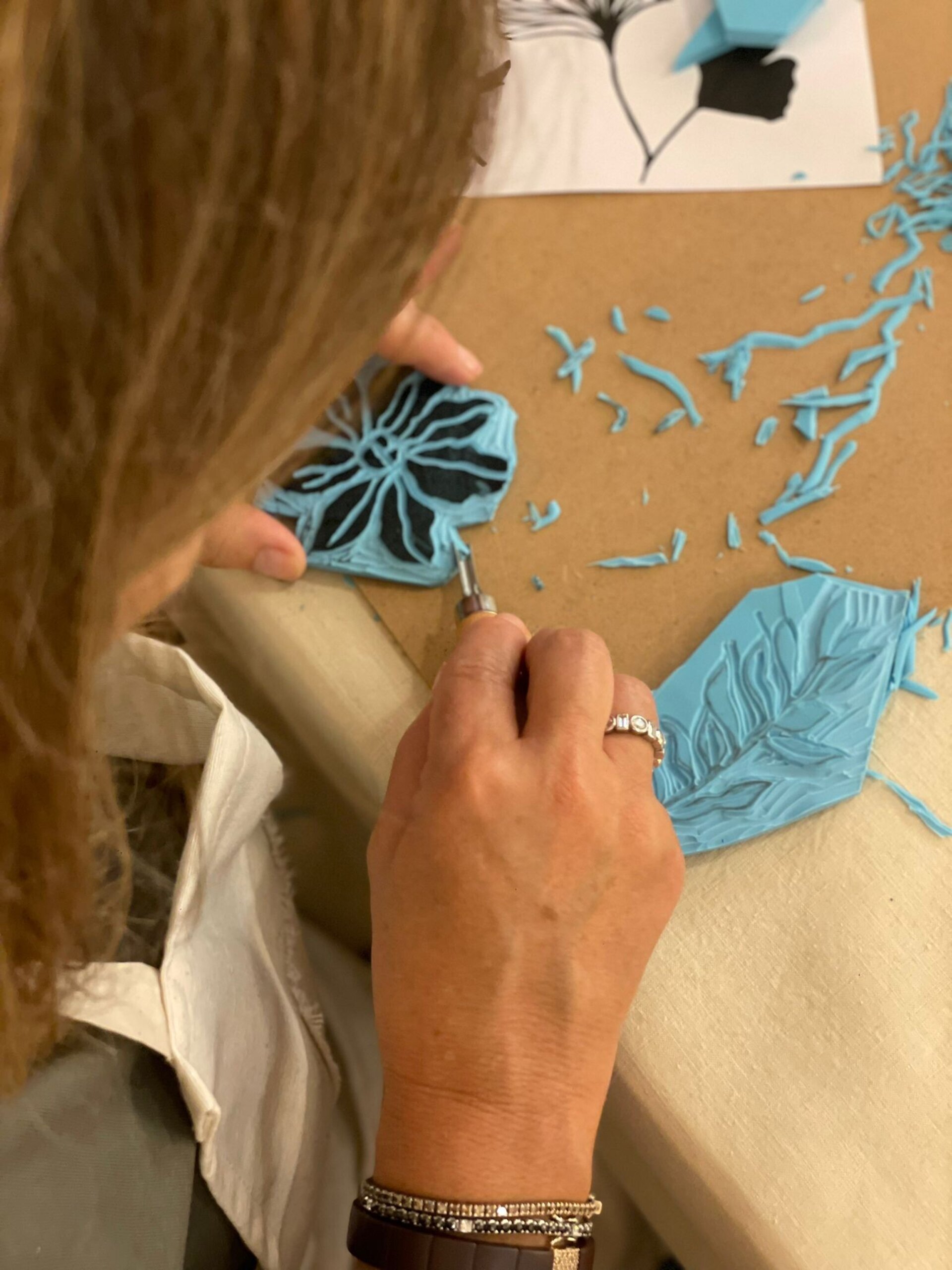 Carvado de Sello y Estampa Textil - 7