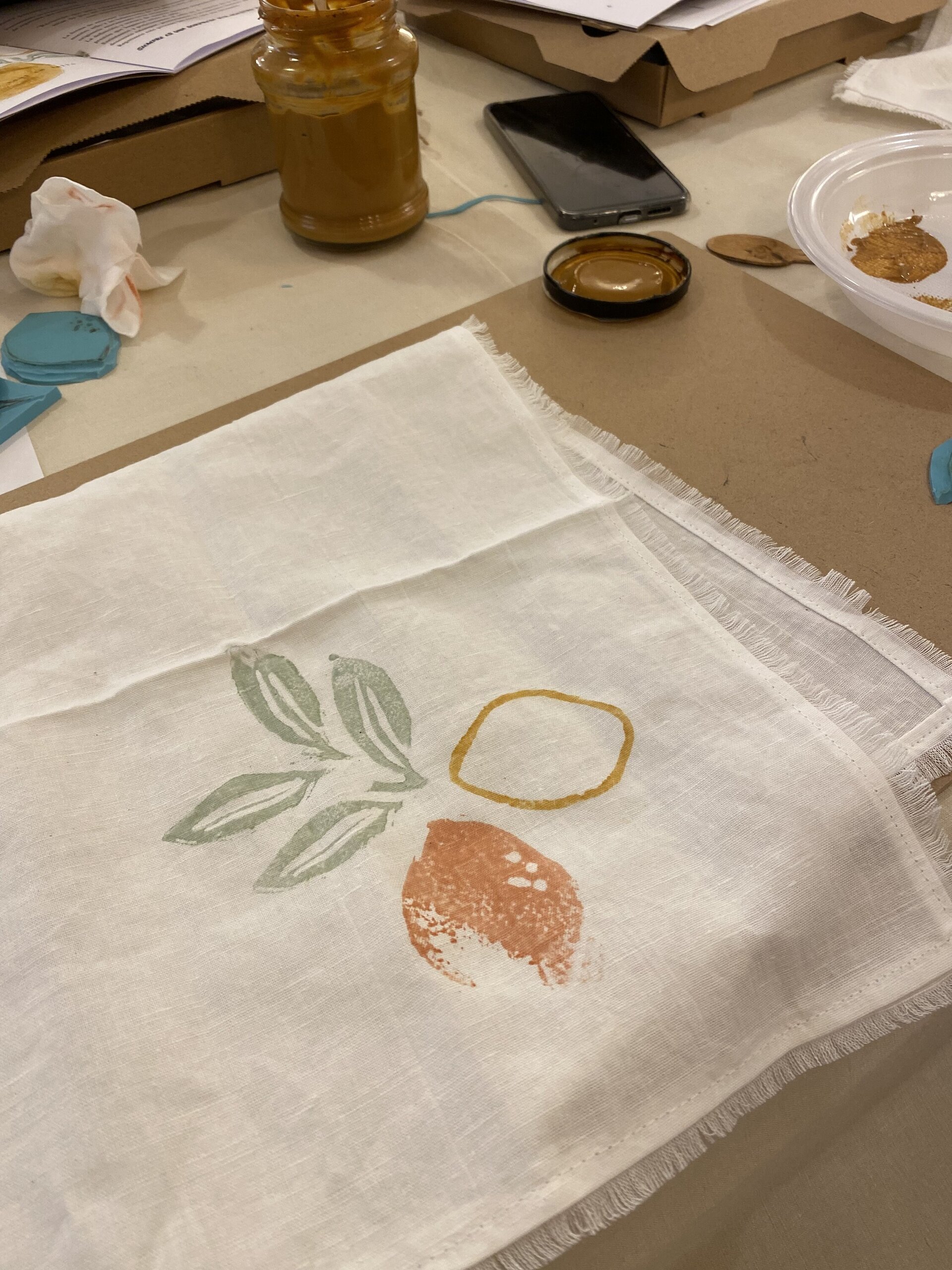 "Taller de Block Printing Grupal" - 11