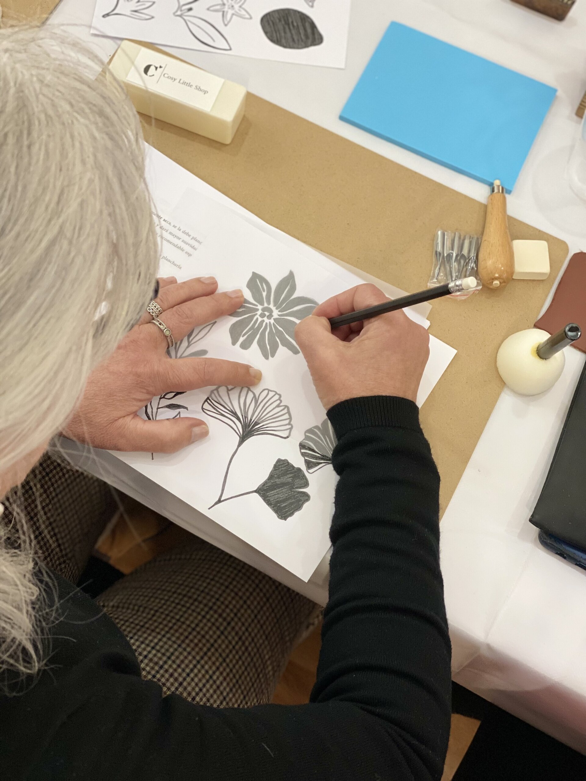 "Taller de Block Printing Grupal" - 6
