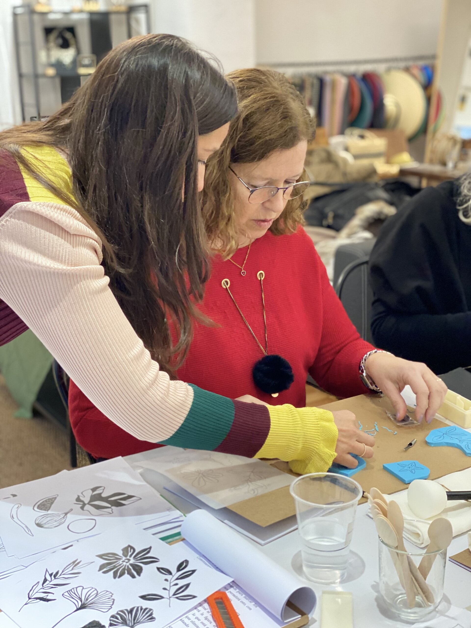 "Taller de Block Printing Grupal" - 8