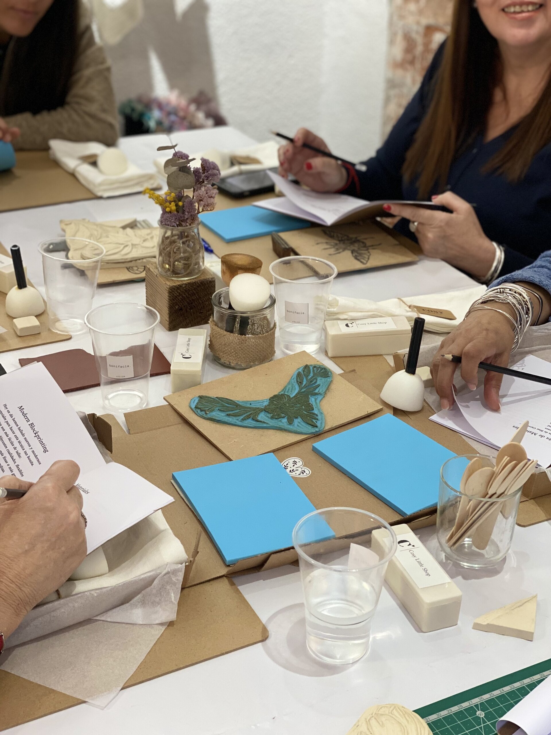 "Taller de Block Printing Grupal" - 3