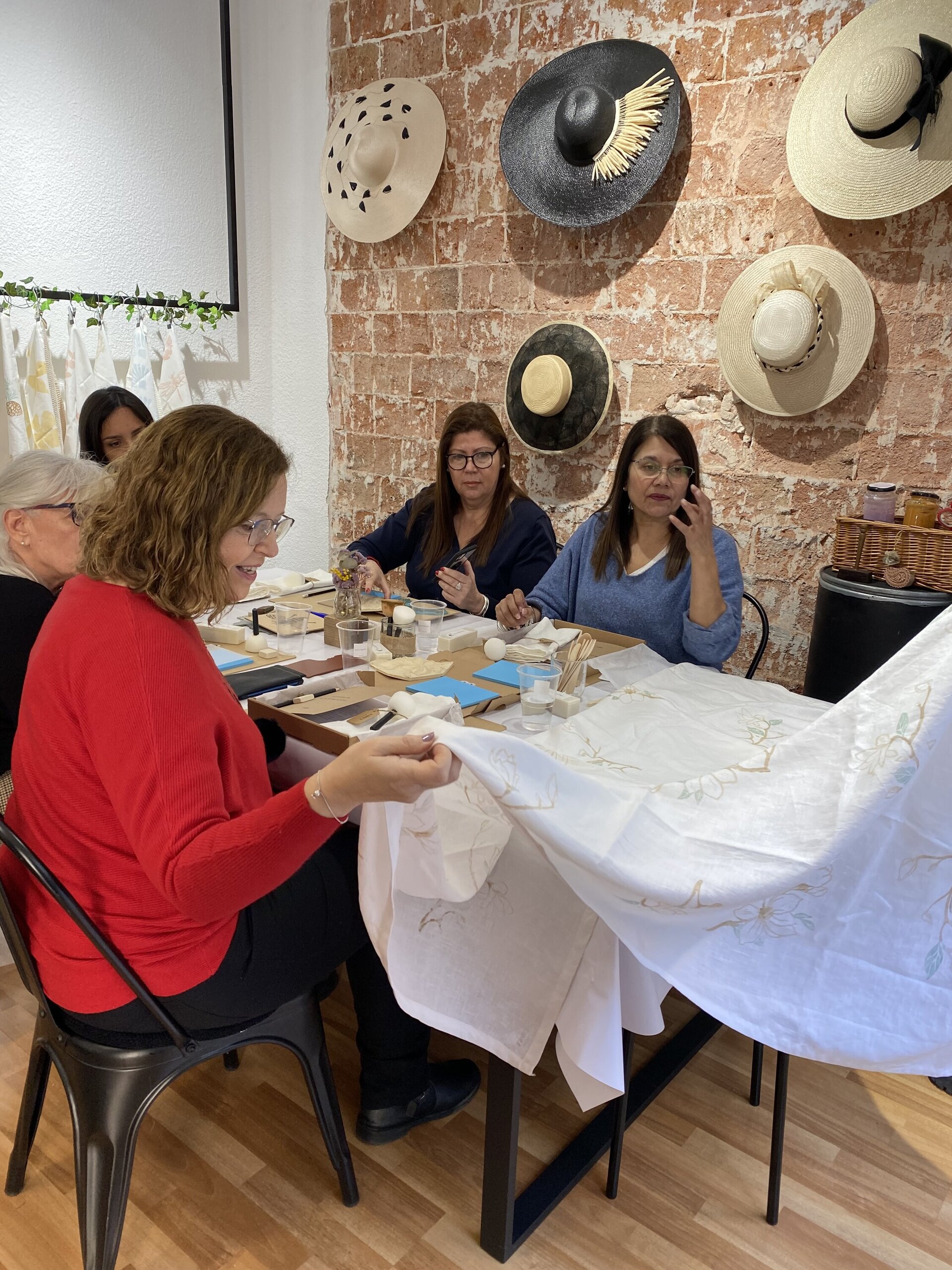 "Taller de Block Printing Grupal" - 2